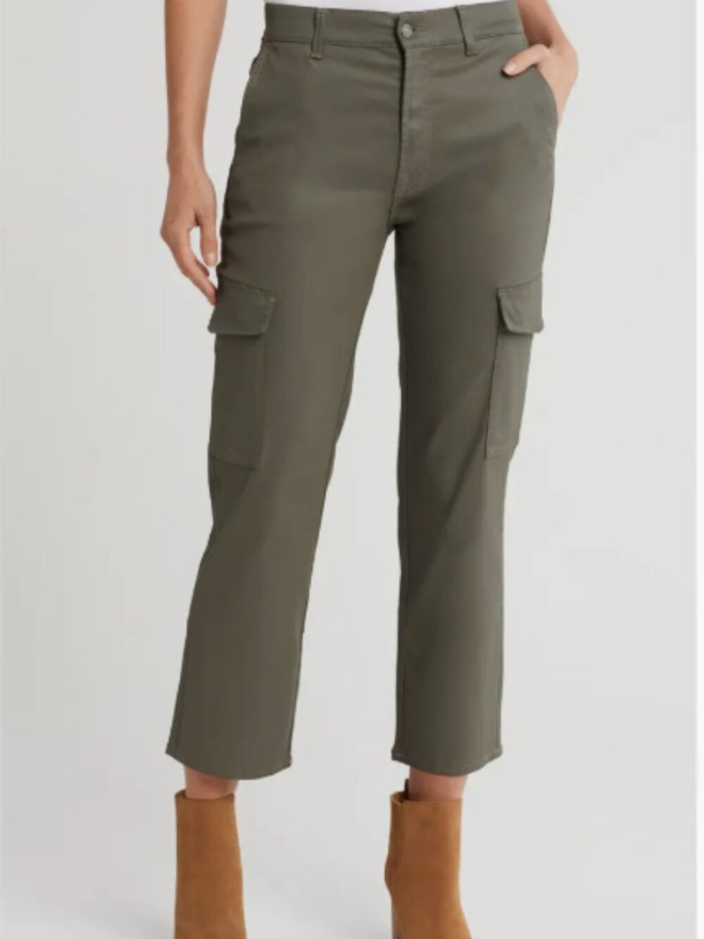 7FAM Logan Coated Cargo Pants – Size 24 Black